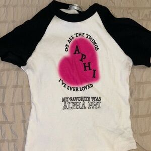Alpha Phi baby tee